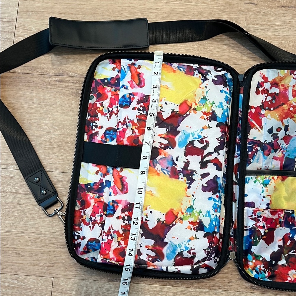 Robert Graham Black Leather Acadia Laptop Bag Sleek Professional Design - Picture 11 of 13